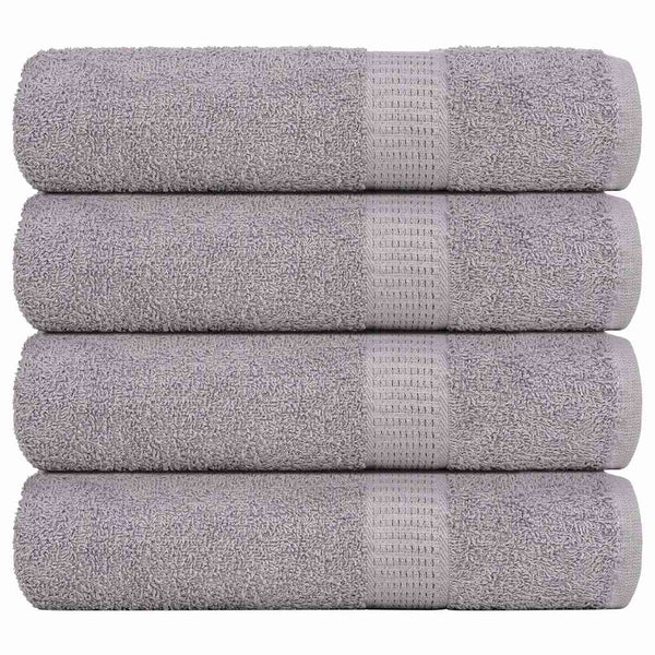 Käsipyyhkeet SAMPAKKO 4 kpl harmaa 50x100 cm 360 gsm