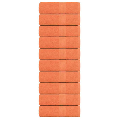 Oranssi saippuapyyhkeet Nayeli 30x30cm (10 kpl, 100% puuvilla)