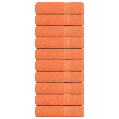 Oranssi kylpypyyhkeet Nayeli 100x150cm (10 kpl, 100% puuvilla)