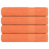 Oranssi pyyhkeet Nayeli 100x200cm (4 kpl 100% puuvilla)