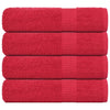 Punainen kylpypyyhkeet Nayeli 100x150cm (4 kpl 100% puuvilla)