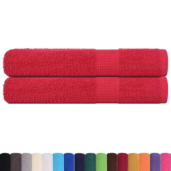 Punainen saunapyyhkeet Nayeli 80x200cm (2 kpl 100% puuvilla)