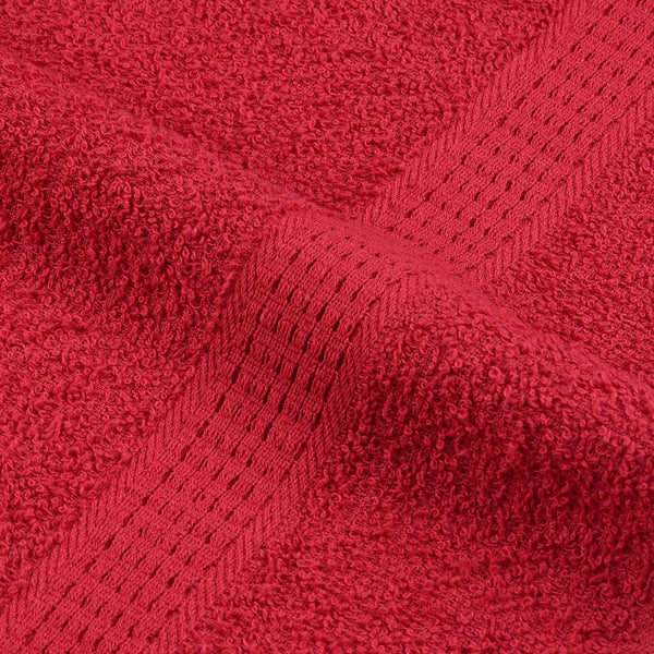 Punainen pyyhkeet Nayeli 100x200cm (4 kpl 100% puuvilla)
