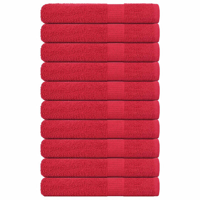 Punainen pyyhkeet Nayeli 100x200cm (10 kpl, 100% puuvilla)