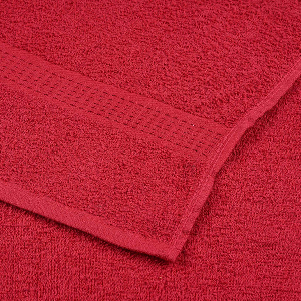 Punainen pyyhkeet Nayeli 100x200cm (10 kpl, 100% puuvilla)