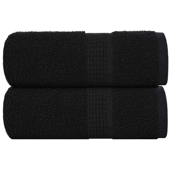 Pesupyyhkeet SAMPAKKO 2 kpl musta 30x30 cm 360 gsm