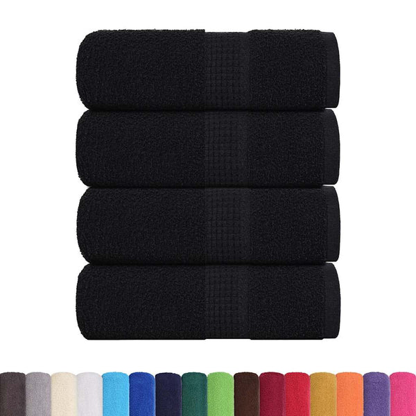 Pesupyyhkeet SAMPAKKO 4 kpl musta 30x30 cm 360 gsm