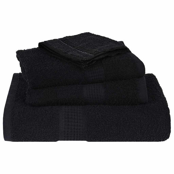 Pesupyyhkeet SAMPAKKO 4 kpl musta 30x30 cm 360 gsm