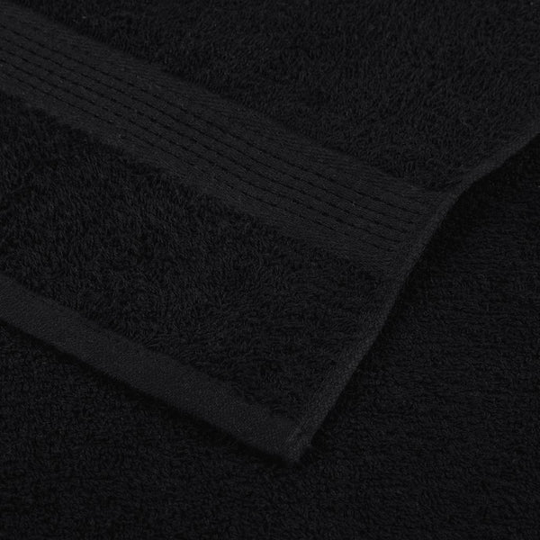 Vieraspyyhkeet SAMMAKO 2 kpl musta 30x50 cm 360 gsm