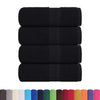 Vieraspyyhkeet SAMMAKO 4 kpl musta 30x50 cm 360 gsm