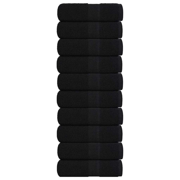 Vieraspyyhkeet SAMMAKO 10 kpl musta 30x50 cm 360 gsm