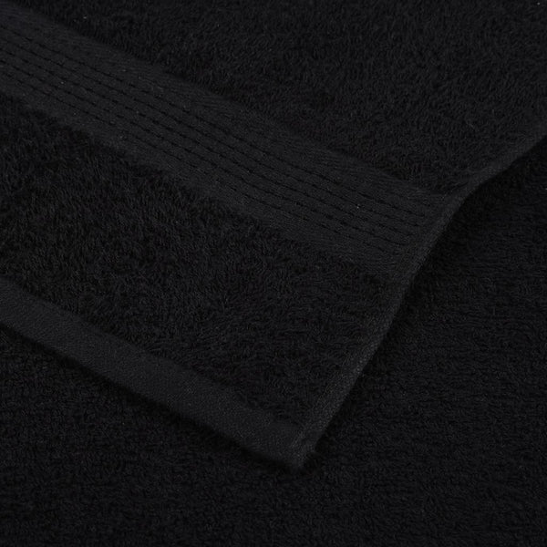 Vieraspyyhkeet SAMMAKO 10 kpl musta 30x50 cm 360 gsm