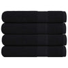 Musta saunapyyhkeet Nayeli 80x200cm (4 kpl 100% puuvilla)