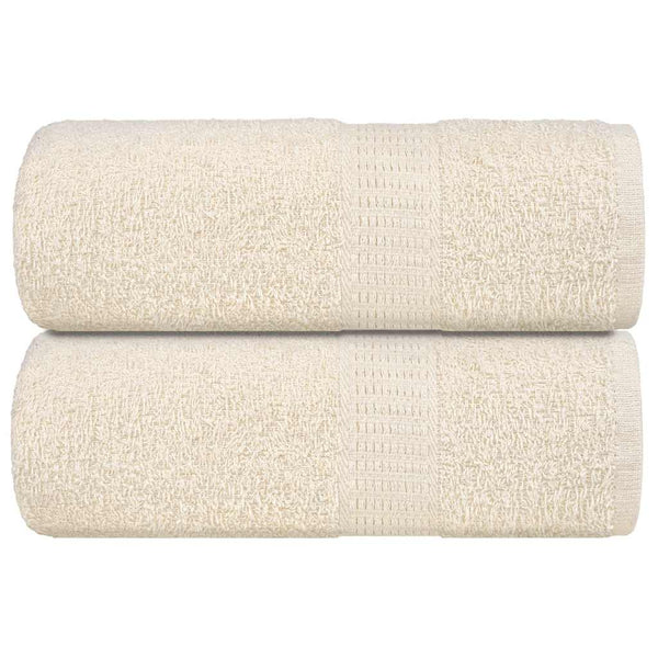 Pesupyyhkeet SAMPAKKO 2 kpl kermanvärinen 30x30 cm 360 gsm