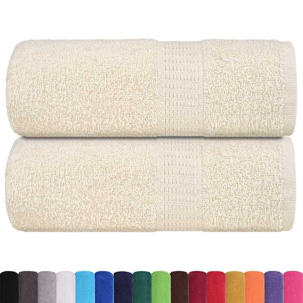 Pesupyyhkeet SAMPAKKO 2 kpl kermanvärinen 30x30 cm 360 gsm