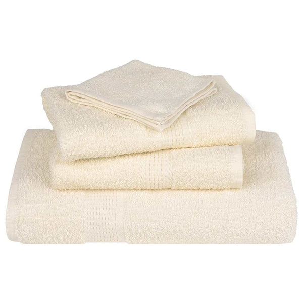 Pesupyyhkeet SAMPAKKO 2 kpl kermanvärinen 30x30 cm 360 gsm