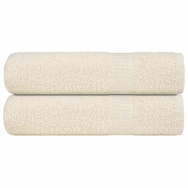 Käsipyyhkeet SAMPAKONEN 2 kpl kermanvärinen 50x100 cm 360 gsm