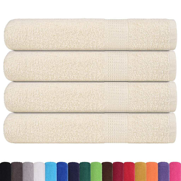 Pyyhkeet FROGN 4 kpl kermanvärinen 100x200 cm 360 gsm