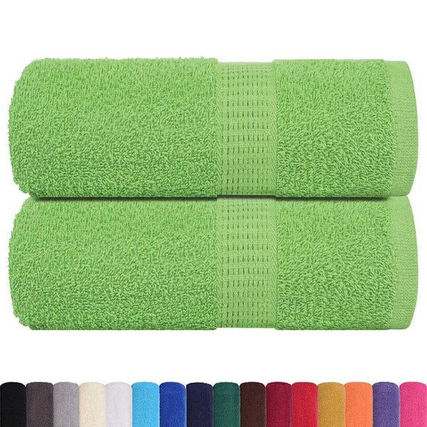 Vieraspyyhkeet SAMMAKO 2 kpl Omenanvihreä 30x50 cm 360 gsm