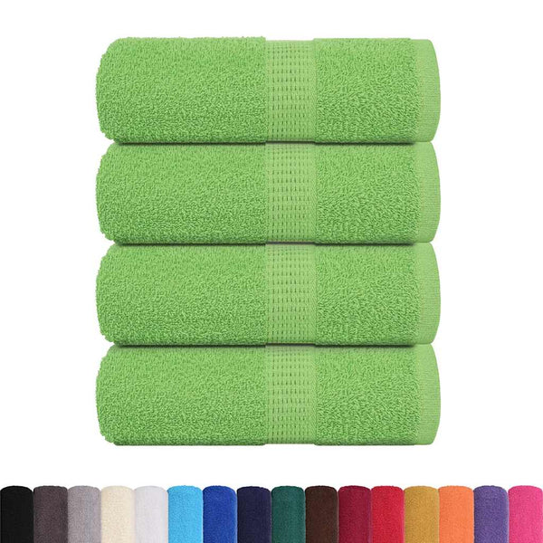 Vieraspyyhkeet SAMMAKO 4 kpl omenanvihreä 30x50 cm 360 gsm