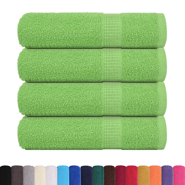 Käsipyyhkeet SAMPAKKO 4 kpl omenanvihreä 50x100 cm 360 gsm
