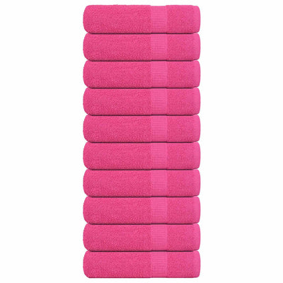 Pinkki käsipyyhkeet Nayeli 50x100cm (10 kpl, 100% puuvilla)