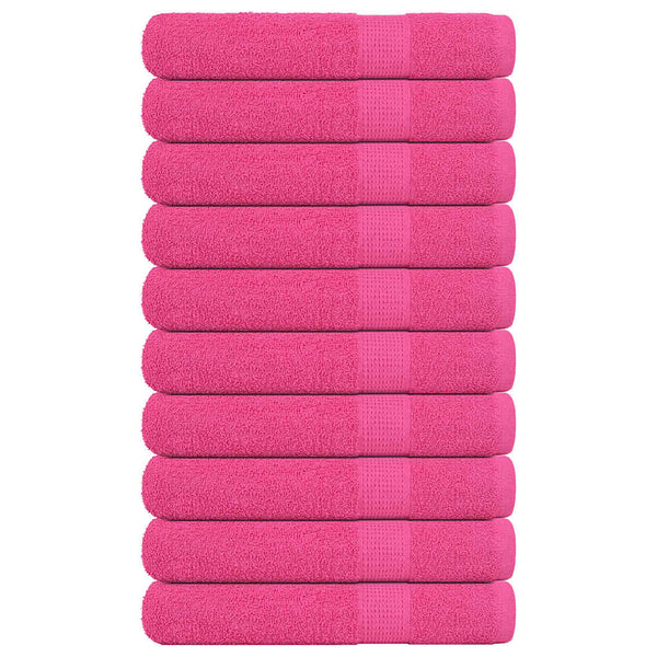 Pinkki saunapyyhkeet Nayeli 80x200cm (10 kpl 100% puuvilla)