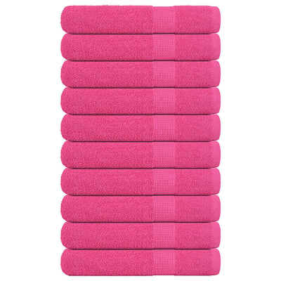 Pinkki pyyhkeet Nayeli 100x200cm (10 kpl, 100% puuvilla)