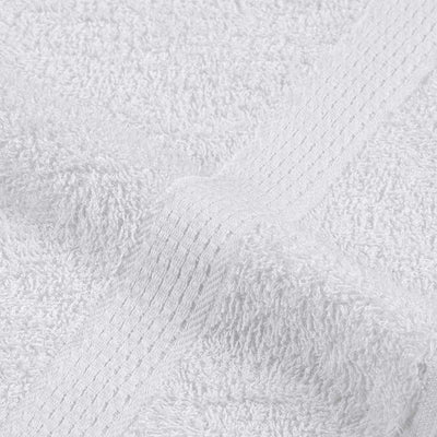 12-osainen pyyhesarja valkoinen 360 gsm 100 % puuvillaa