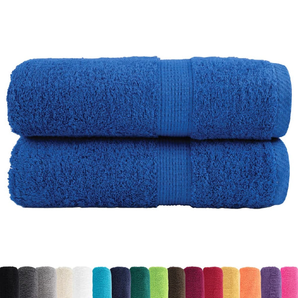Premium-vieraspyyhkeet SOLUND 2 kpl sininen 30x50 cm 600 gsm