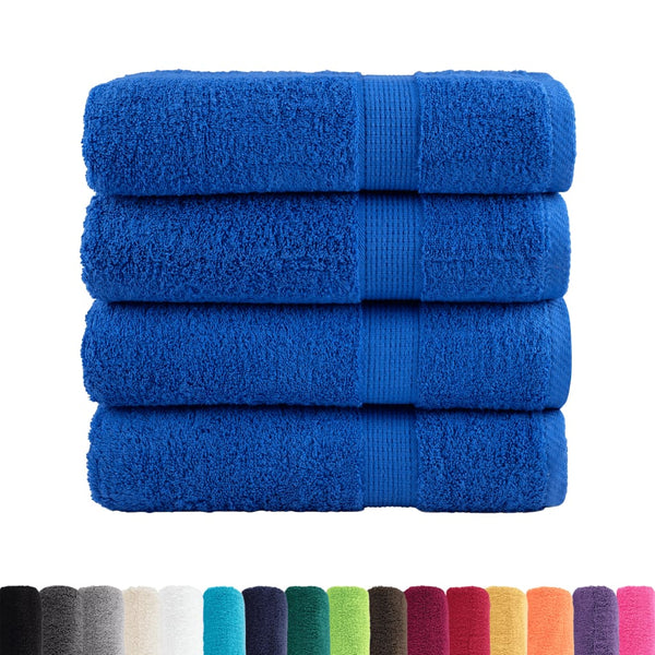 Premium-käsipyyhkeet SOLUND 4 kpl sininen 50x100 cm 600 gsm