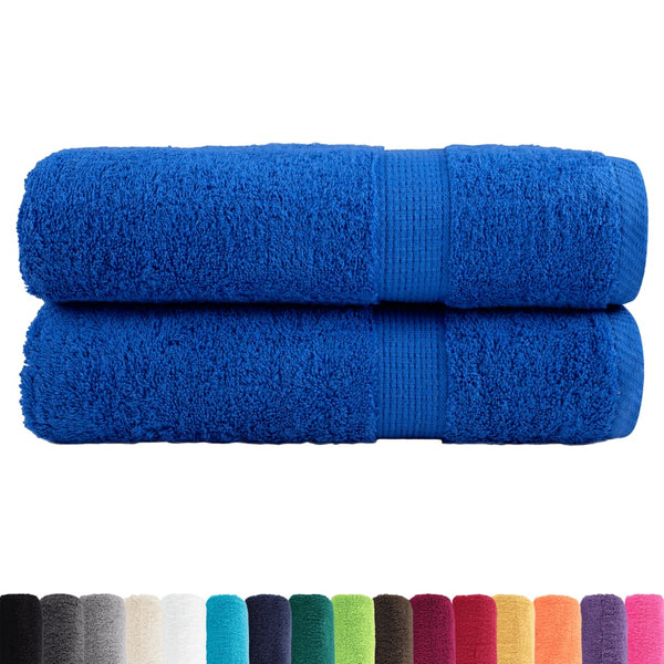 Premium-suihkupyyhkeet SOLUND 2 kpl sininen 70x140 cm 600 gsm