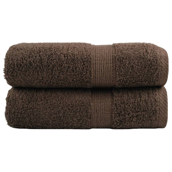 Premium-pesupyyhkeet SOLUND 2 kpl ruskea 30x30 cm 600 gsm