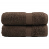 Premium-vieraspyyhkeet SOLUND 2 kpl ruskea 30x50 cm 600 gsm