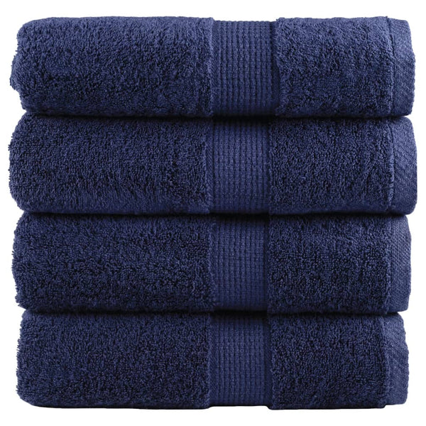 Premium-pesupyyhkeet SOLUND 4 kpl tummansininen 30x30 cm 600 gsm