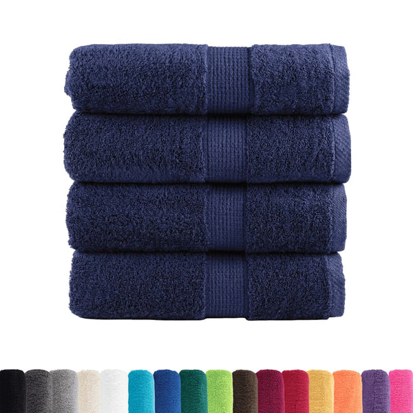 Premium-pesupyyhkeet SOLUND 4 kpl tummansininen 30x30 cm 600 gsm
