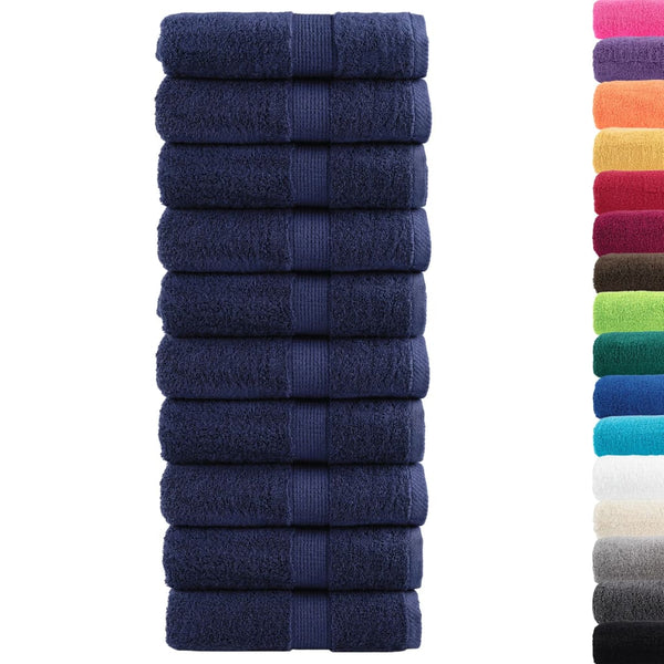 Sininen premium pyyhkeet Sterieana 30x30cm (10 kpl 600 gsm 100% puuvilla)