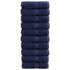 Premium-vieraspyyhkeet SOLUND 10 kpl tummansininen 30x50 cm 600 gsm