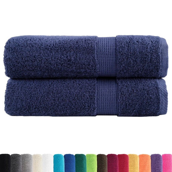 Premium-käsipyyhkeet SOLUND 2 kpl tummansininen 50x100 cm 600 gsm