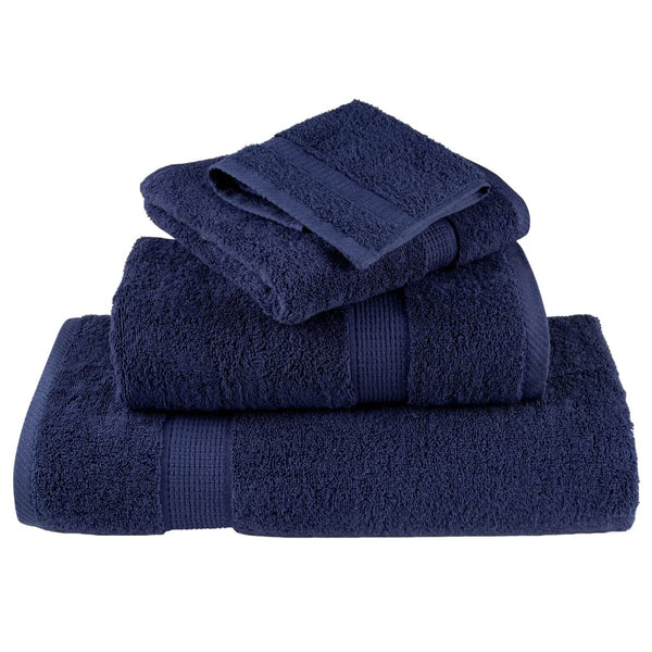 Premium-käsipyyhkeet SOLUND 4 kpl tummansininen 50x100 cm 600 gsm