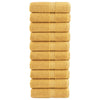Premium-vieraspyyhkeet SOLUND 10 kpl kulta 30x50 cm 600 gsm