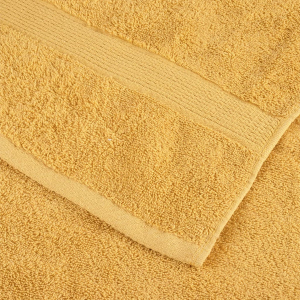 Premium-vieraspyyhkeet SOLUND 10 kpl kulta 30x50 cm 600 gsm