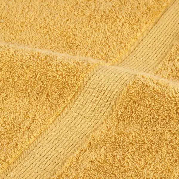 Premium-vieraspyyhkeet SOLUND 10 kpl kulta 30x50 cm 600 gsm