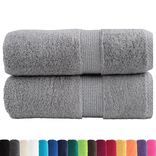 Premium-pesupyyhkeet SOLUND 2 kpl harmaa 30x30 cm 600 gsm