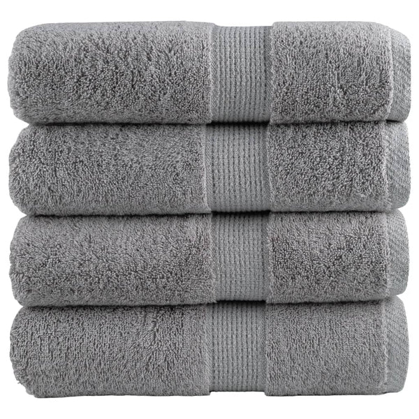 Premium-pesupyyhkeet SOLUND 4 kpl harmaa 30x30 cm 600 gsm