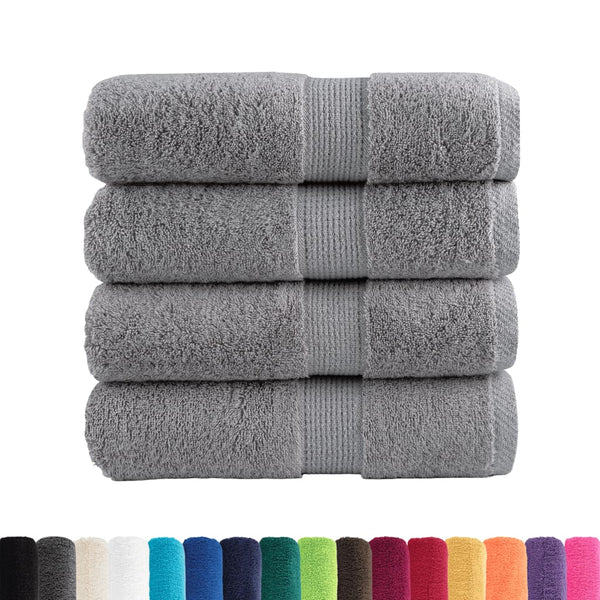 Premium-pesupyyhkeet SOLUND 4 kpl harmaa 30x30 cm 600 gsm