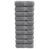 Premium-pesupyyhkeet SOLUND 10 kpl harmaa 30x30 cm 600 gsm
