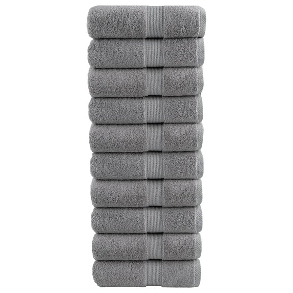 Premium-pesupyyhkeet SOLUND 10 kpl harmaa 30x30 cm 600 gsm