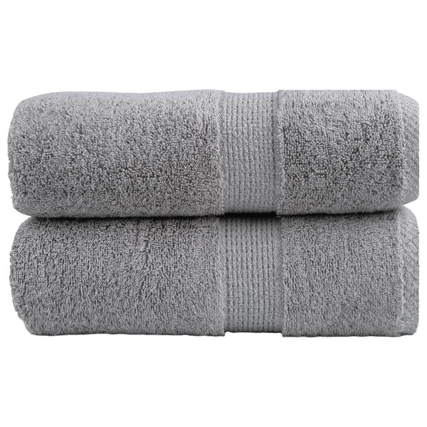 Premium-vieraspyyhkeet SOLUND 2 kpl harmaa 30x50 cm 600 gsm