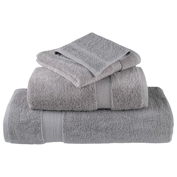 Premium-vieraspyyhkeet SOLUND 4 kpl harmaa 30x50 cm 600 gsm
